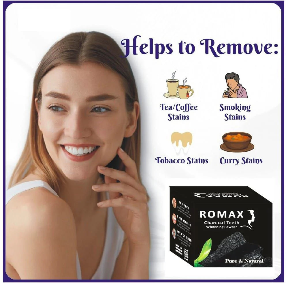 CHARCOAL Teeth Whitening POWDER